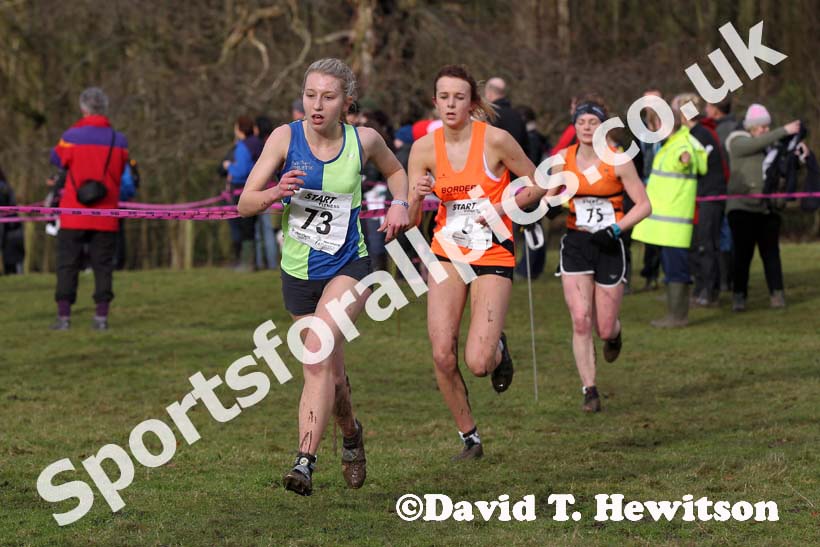 Amelia Pettitt (Vale Royal)  under-20 womens Northern Cross Country Champs, Knowsley Safari Park. Photo: David T. Hewitson/Sports for All Pics